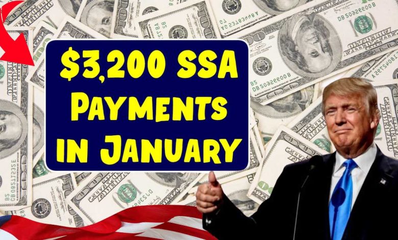 $3200 Deposits From SSA In January 2025