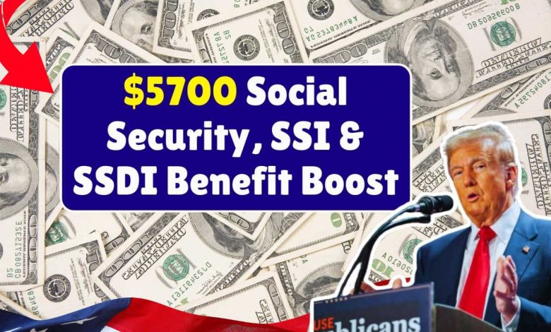 $5700 Social Security, SSI & SSDI Benefit Boost 2025