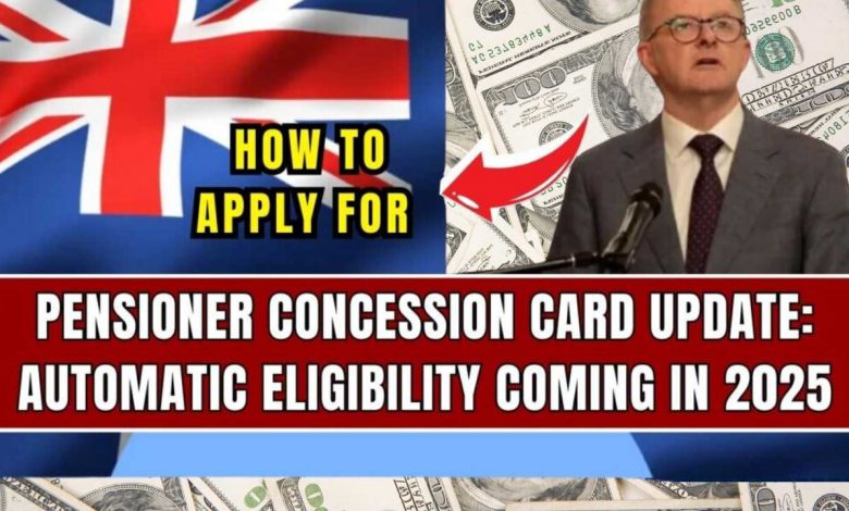 Pensioner Concession Card Update